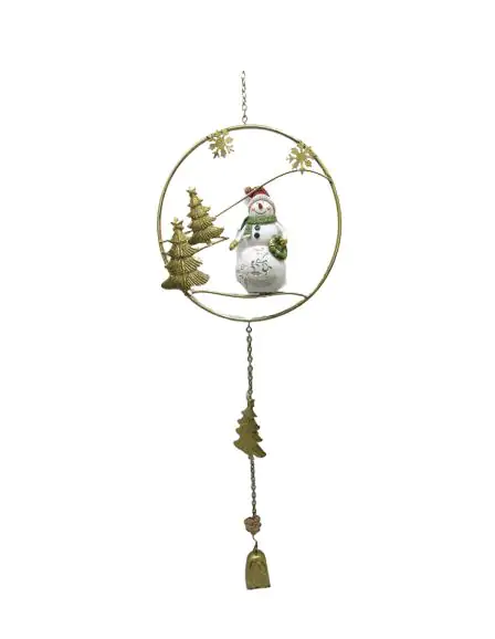 TrendLine Weihnachtsanhänger Metall Schneemann Ø 20 x 83 cm gold TrendLine Weihnachtsanhänger Metall Schneemann Ø 20 x 83 cm gold