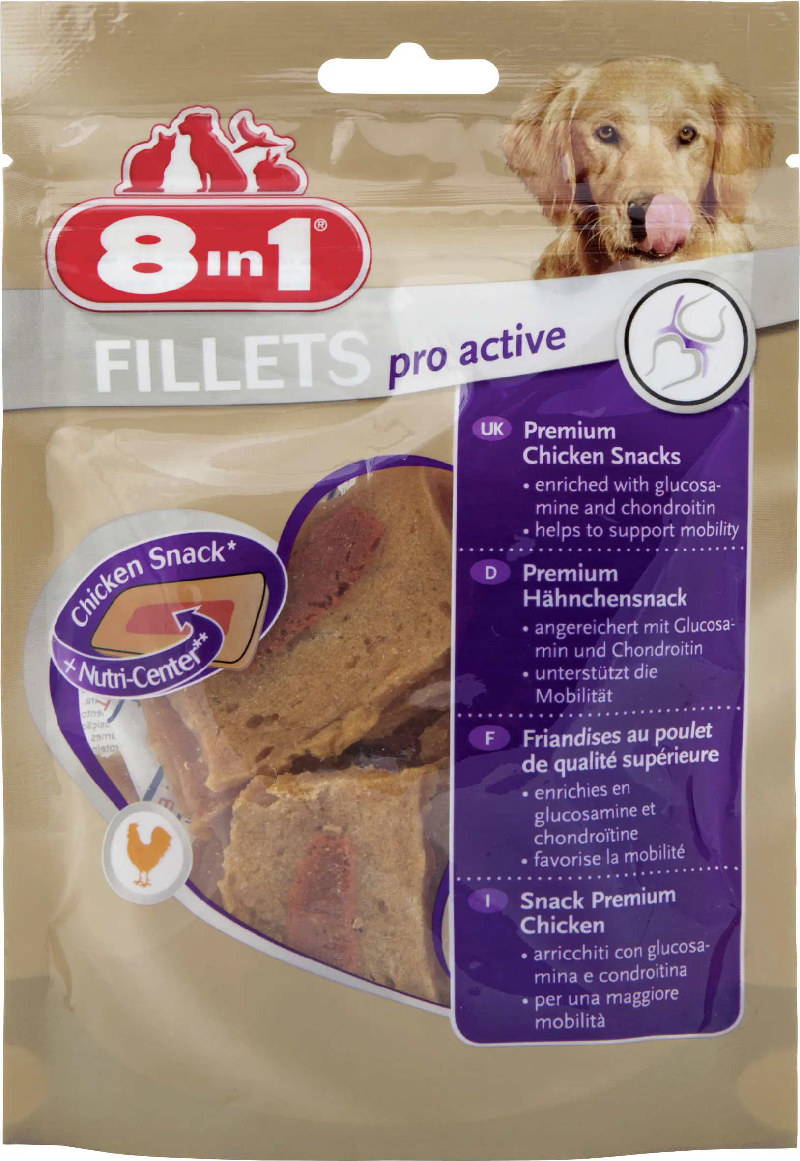 8in1 Hundesnack Fillets Pro Active S