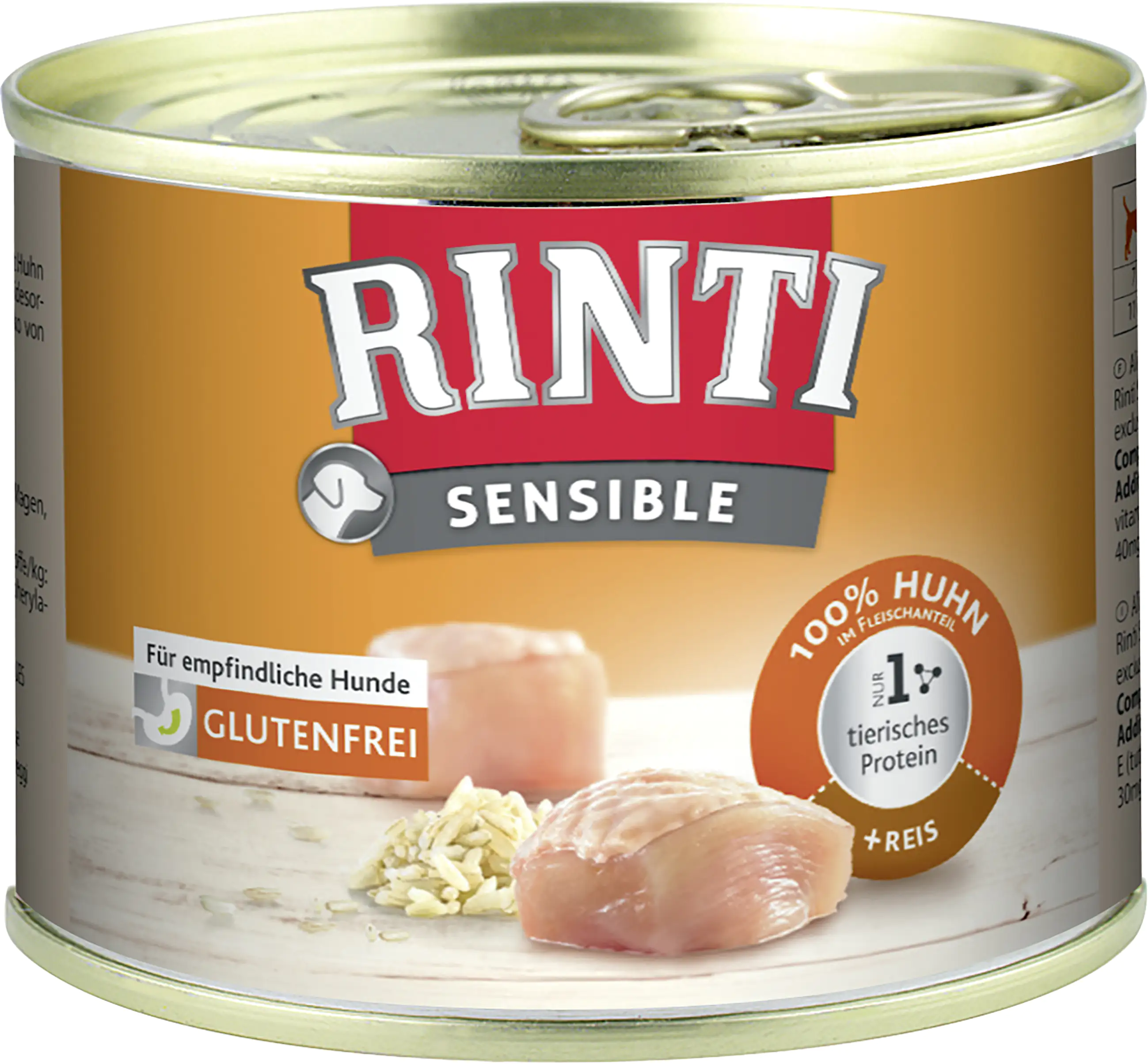 Rinti Sensible Hundenassfutter Adult 185 g Huhn & Reis Rinti Sensible Hundenassfutter Adult 185 g Huhn & Reis