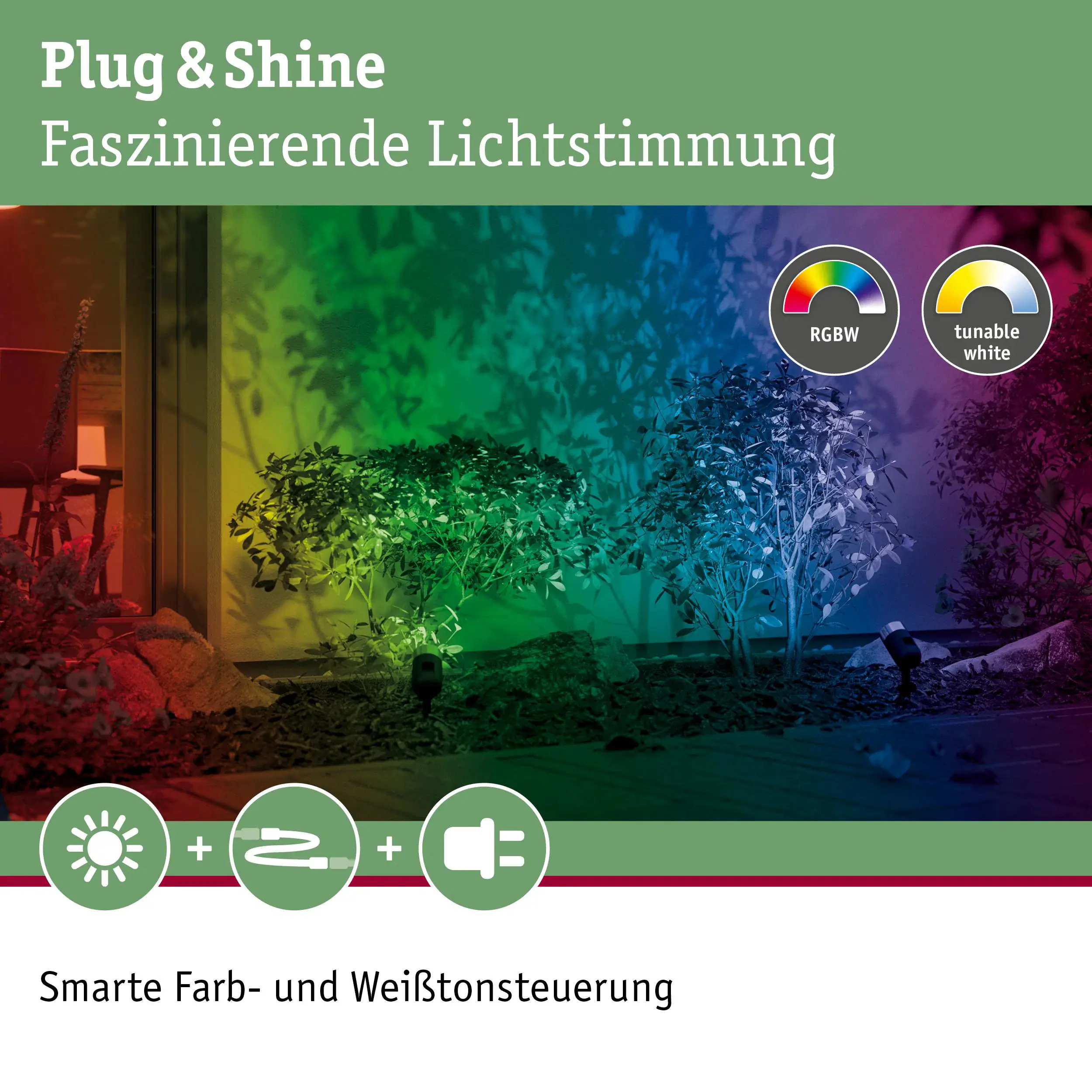Paulmann LED-Gartenstrahler ZigBee anthrazit dimmbar