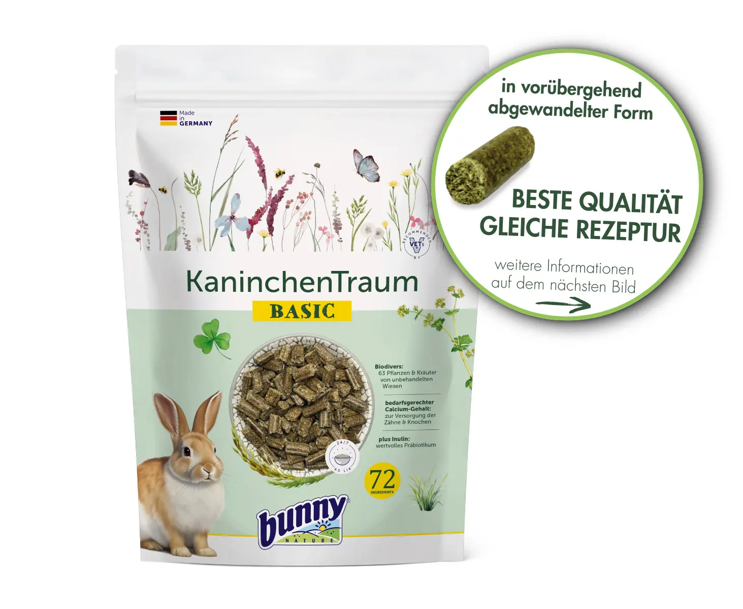 Bunny Nature Nagerfutter Kaninchen Traum Basic 600 g