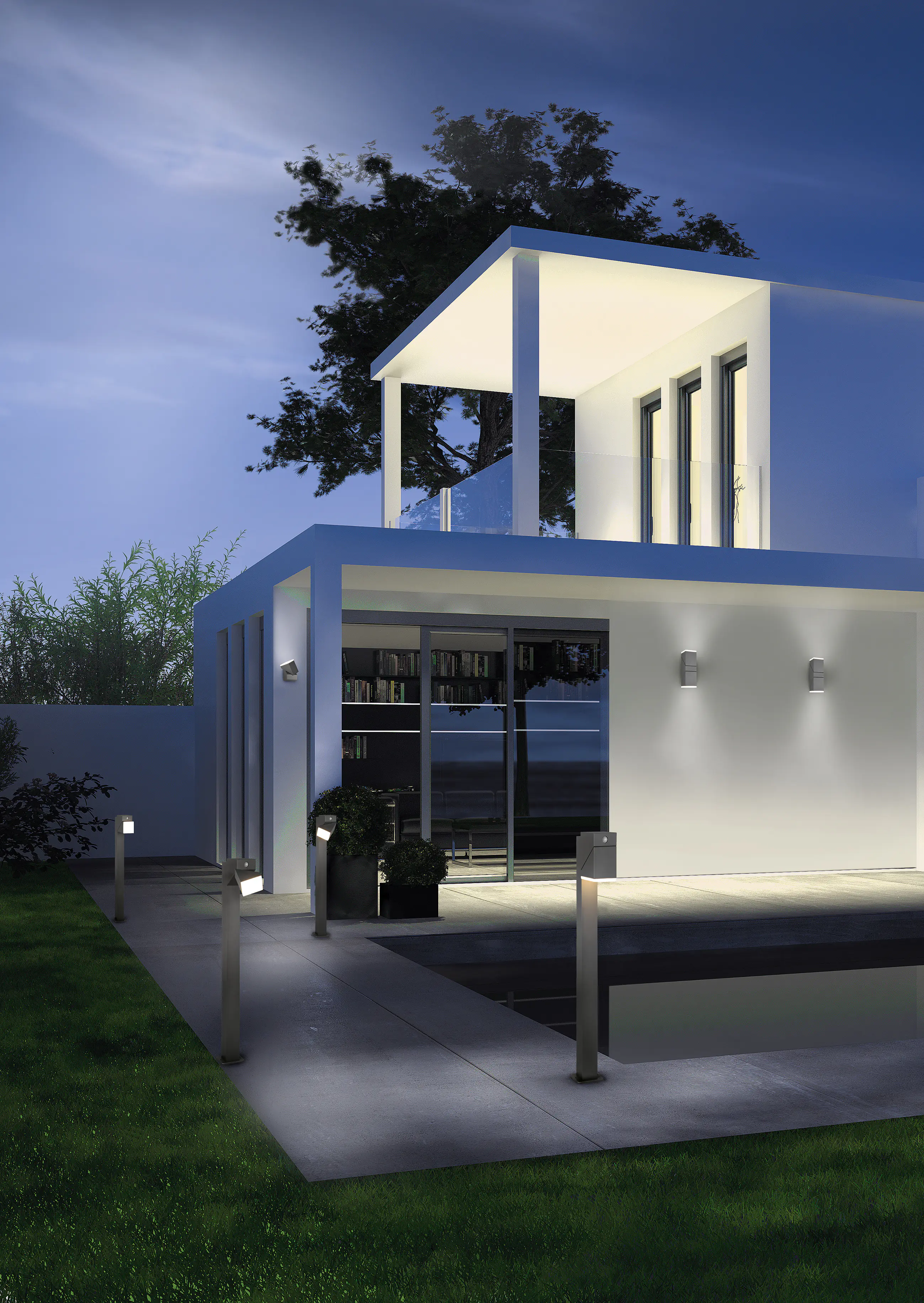 Trio LED Wandleuchte Avon innen/außen anthrazit schwenkbar 14W warmweiß Trio LED Wandleuchte Avon innen/außen anthrazit schwenkbar 14W warmweiß