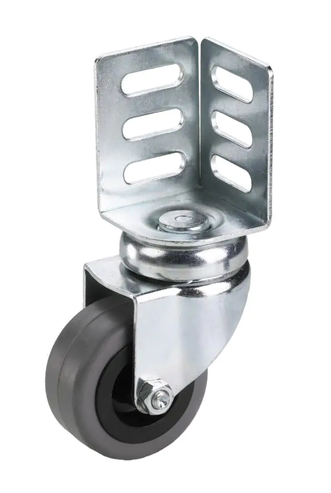 Lenkrolle mit Winkelblech 50 x 22 mm, Tragkr. 40 kg