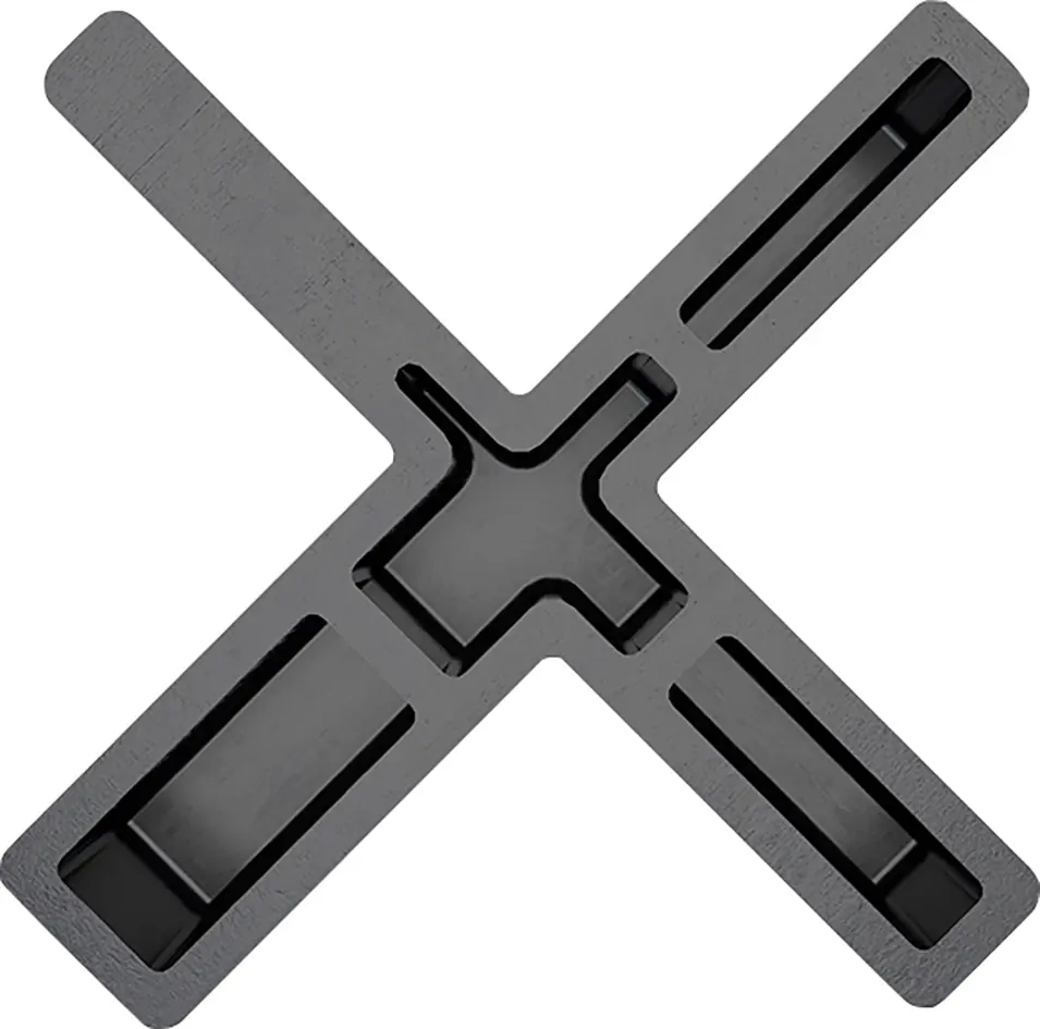 HSI Terra Mount Abstandhalter für Fugen 4,5 - 6,8 mm Polypropylen schwarz - 5 Stück