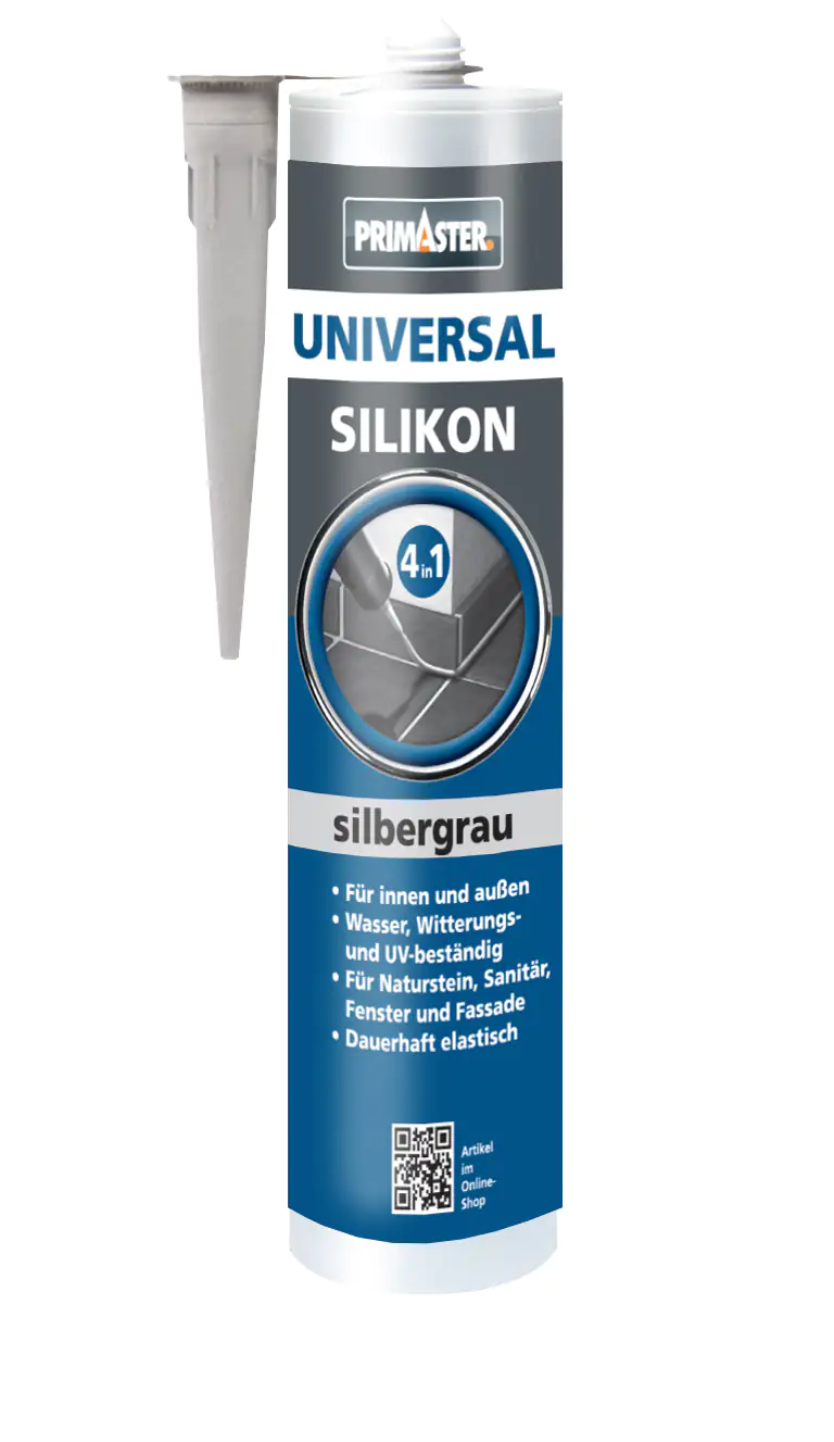 Primaster Universal Silikon 4 in1 silbergrau 300 ml