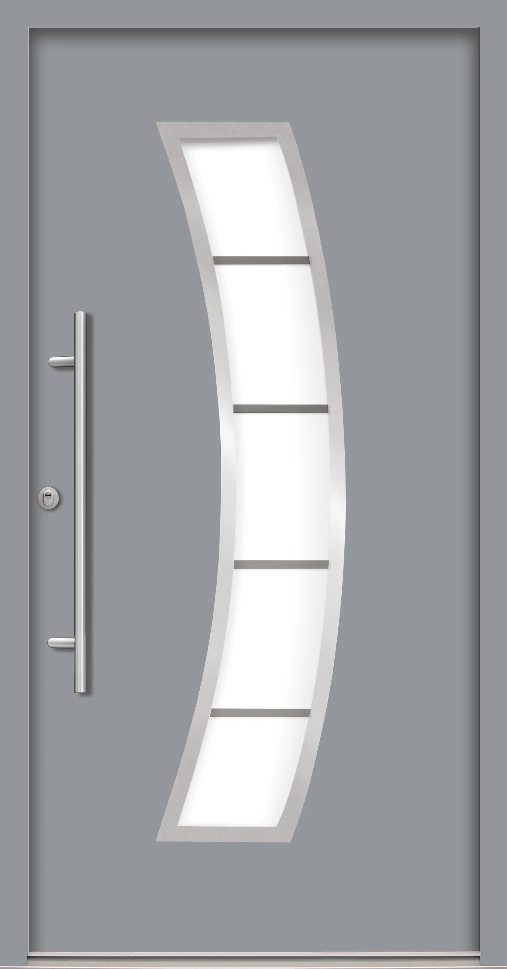 Splendoor Haustür Passivedoor Premium P14 RC2 Grau DIN Links 100 x 210 cm