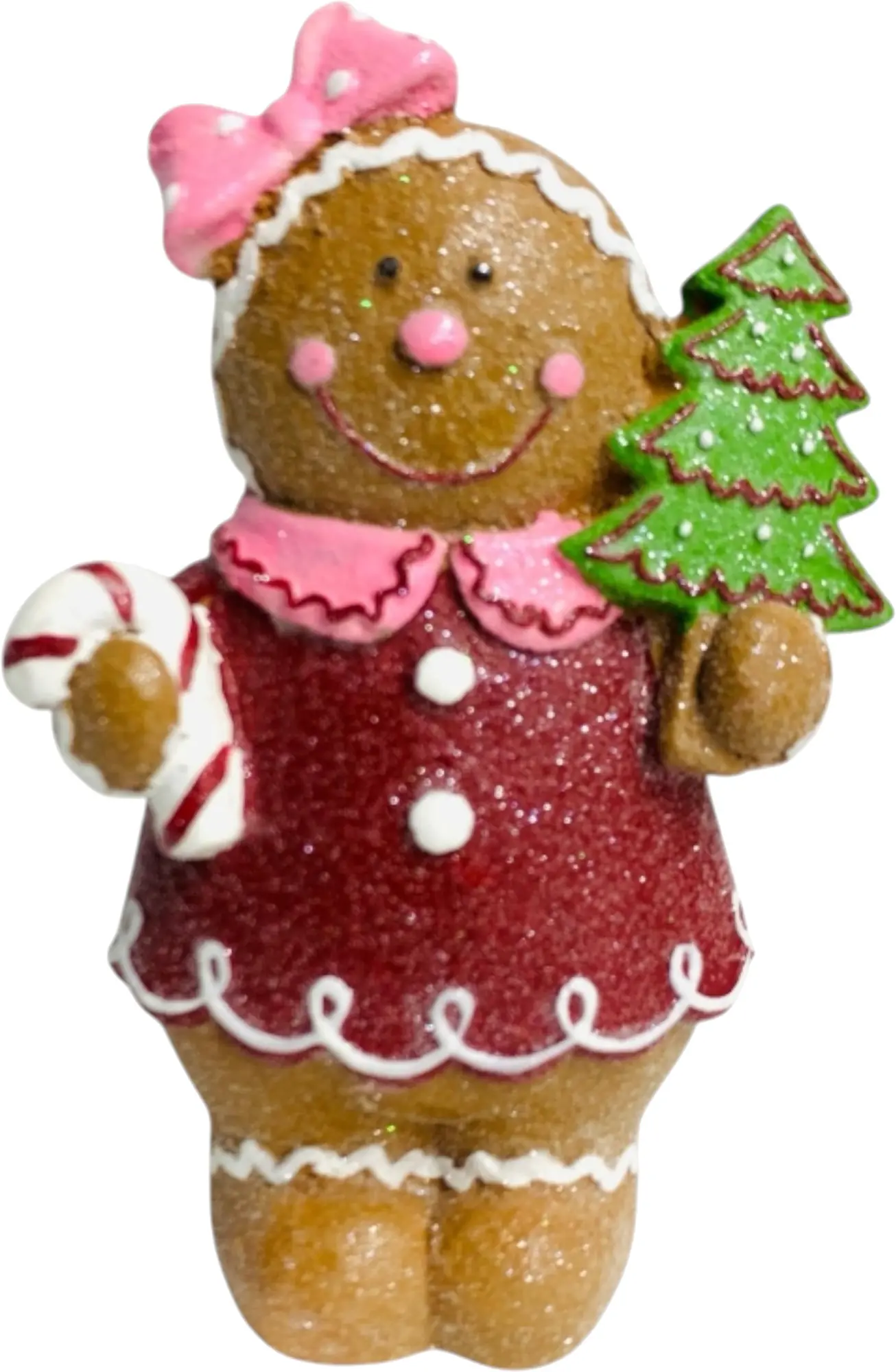 Dekofigur Pfefferkuchengirl 16 x 11 x 6 cm bunt