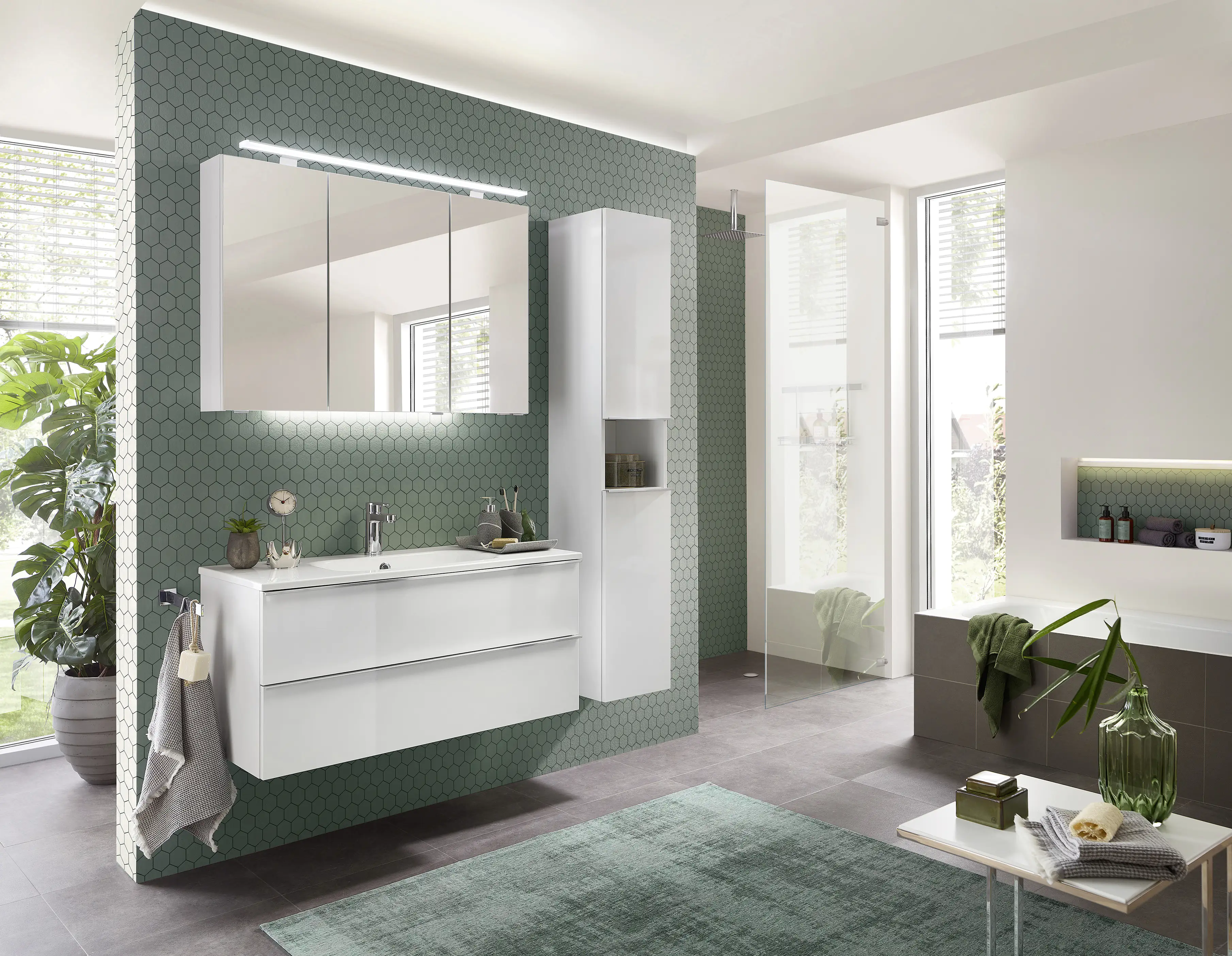 Primaster Waschtischunterschrank Düsseldorf weiß 100 cm