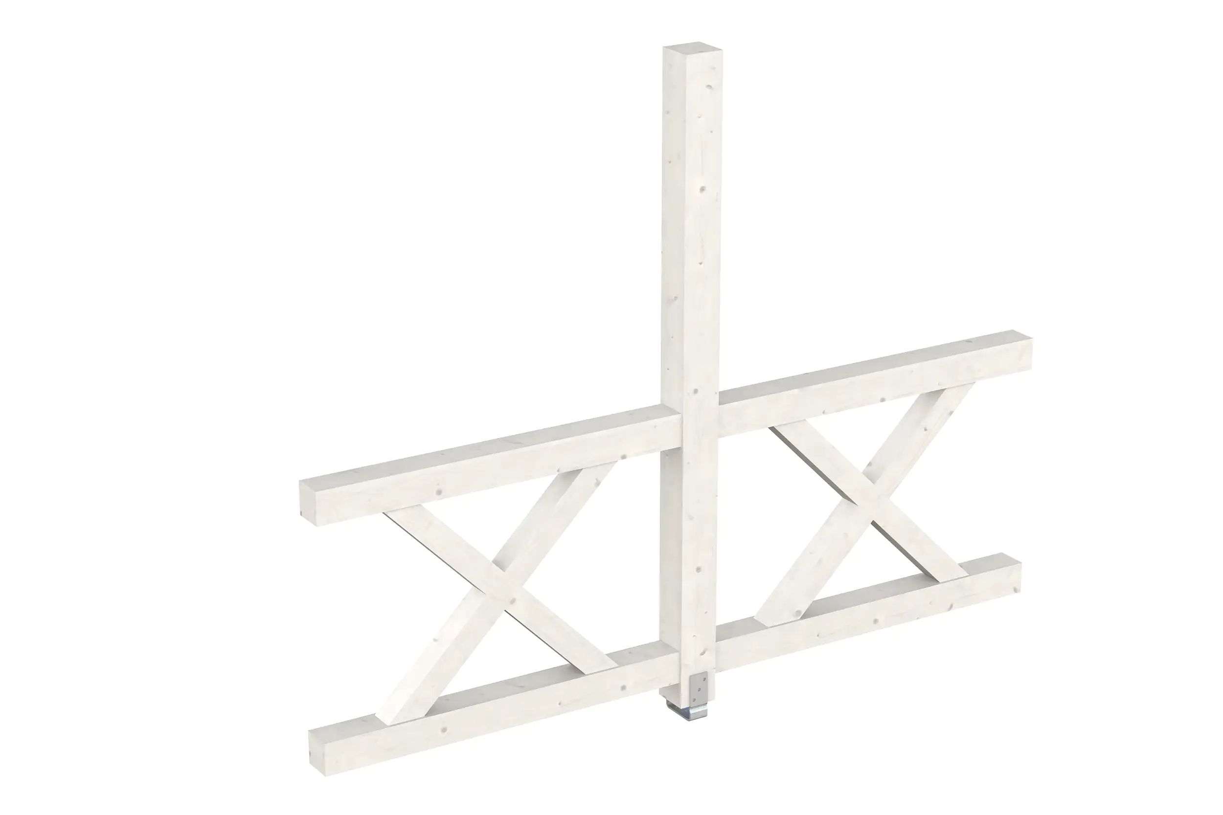 SKAN HOLZ Seitenwand Andreaskreuz (FS) 243 x 210 cm Fichte