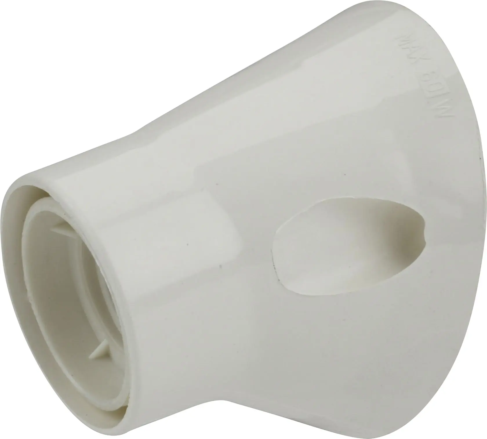 Wandfassung schräge Ausführung E 27, weiß Wandfassung schräge Ausführung E 27, weiß