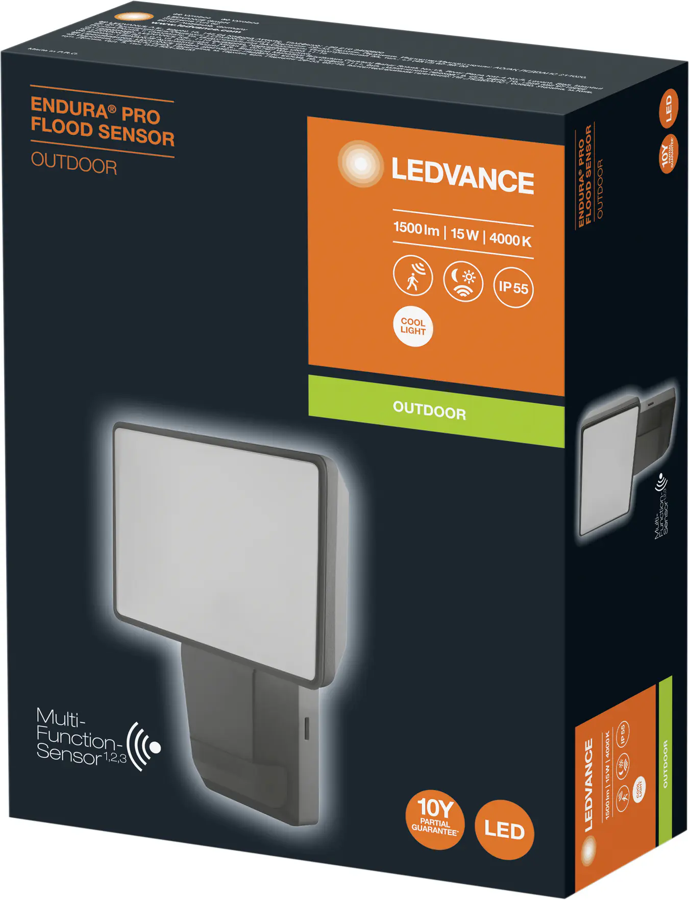 Ledvance LED Außenleuchte Endura Pro Flood Sensor dunkelgrau