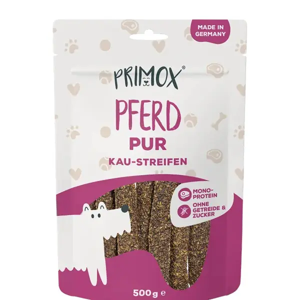 Primox Hundeleckerli Snack-Streifen getreidefrei 500 g Pferd