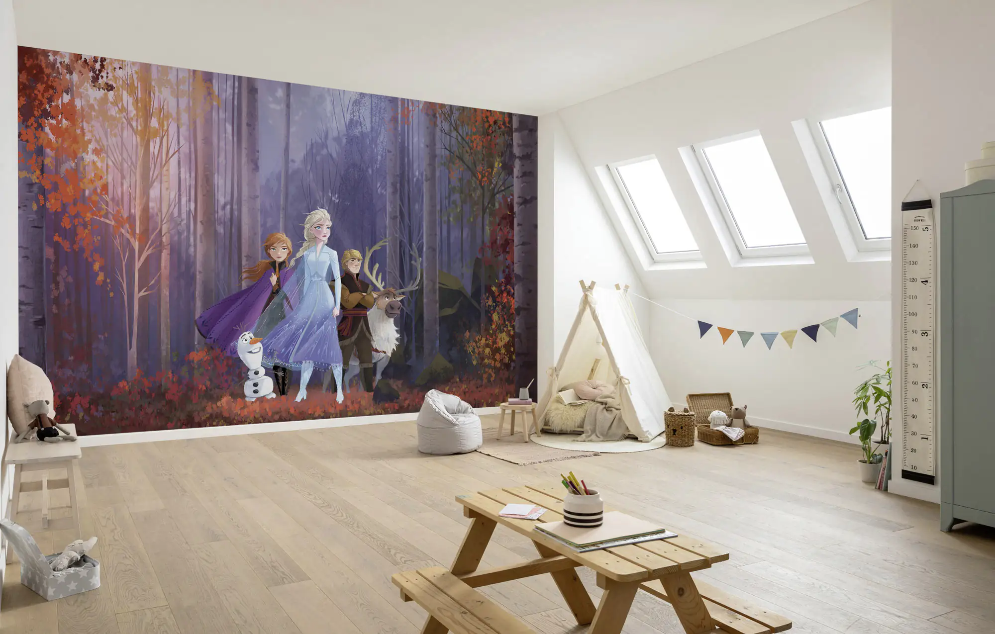 Komar Vlies Fototapete Frozen Autumn Glade 400 x 280 cm 