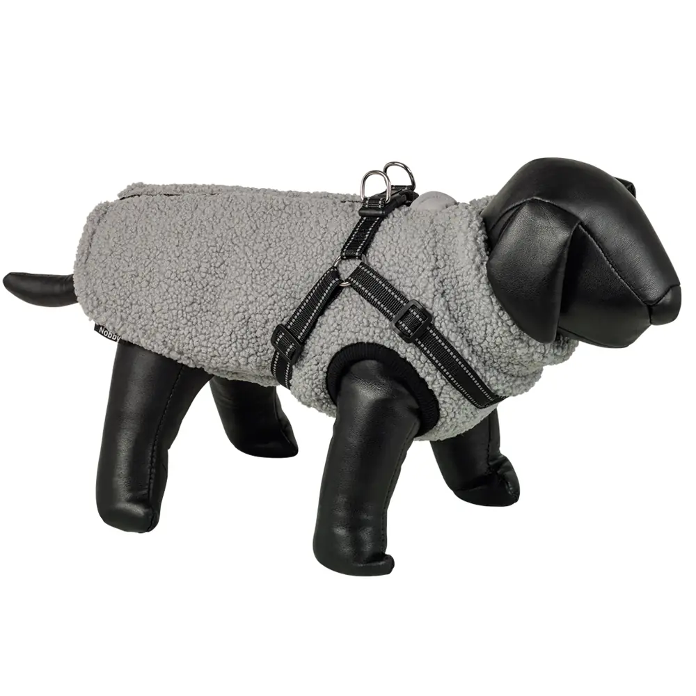 Nobby Hundemantel Plis 40 cm 2 in 1 grau