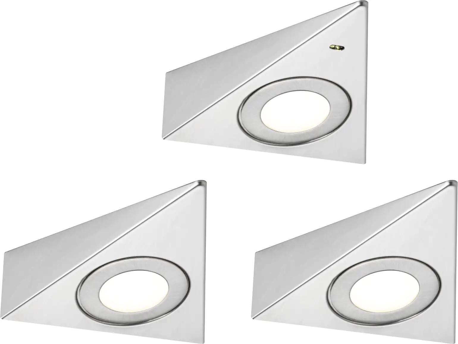 Paulmann LED Unterbauleuchte Trias eisen gebürstet warmweiß 3 er Set Paulmann LED Unterbauleuchte Trias eisen gebürstet warmweiß 3 er Set