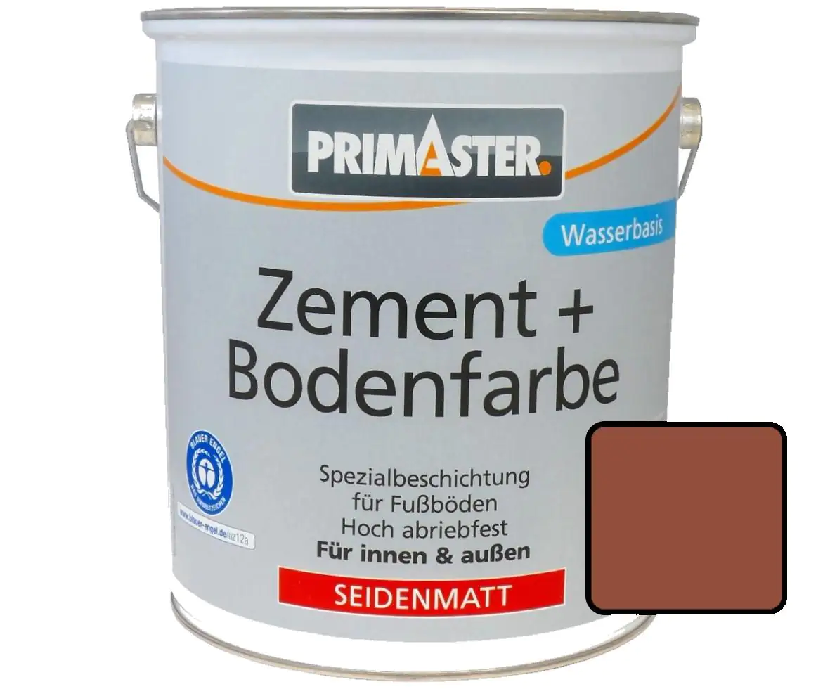 Primaster Zementfarbe und Bodenfarbe 750 ml kupferbraun seidenmatt Primaster Zementfarbe und Bodenfarbe 750 ml kupferbraun seidenmatt