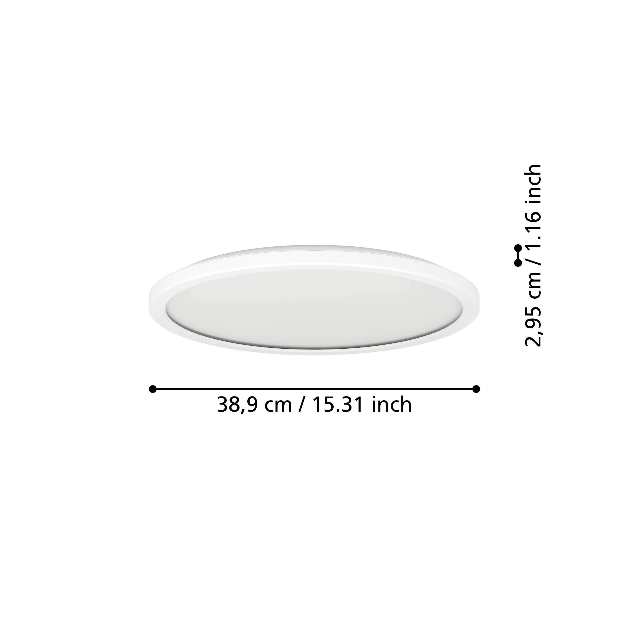 Eglo Deckenleuchte Rovito-R weiß Ø 39 cm Eglo Deckenleuchte Rovito-R weiß Ø 39 cm