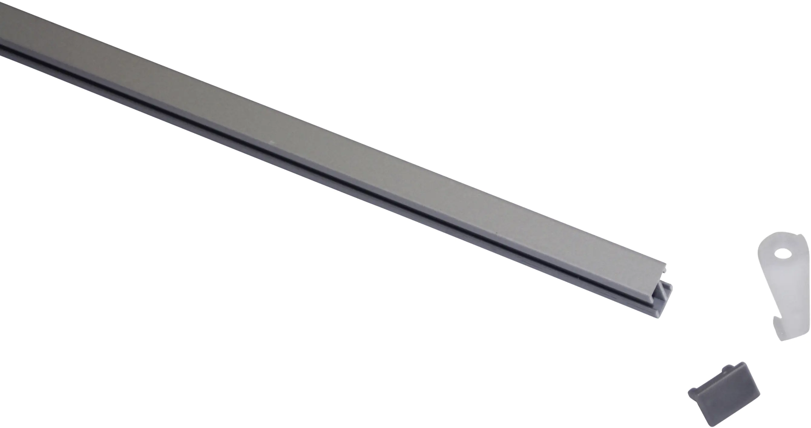 Gardinia Vorhangschienen-Set Lucy 1-läufig silber 200 cm