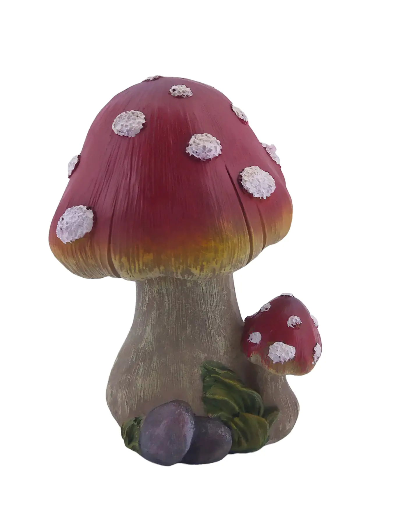 Figur Fliegenpilz klein Polyresin 18  x 12 x 13,5 cm rot