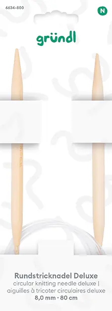 Gründl Rundstricknadel Deluxe 8 mm 80 cm