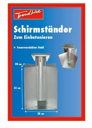 TrendLine Schirmständer zum Einbetonieren