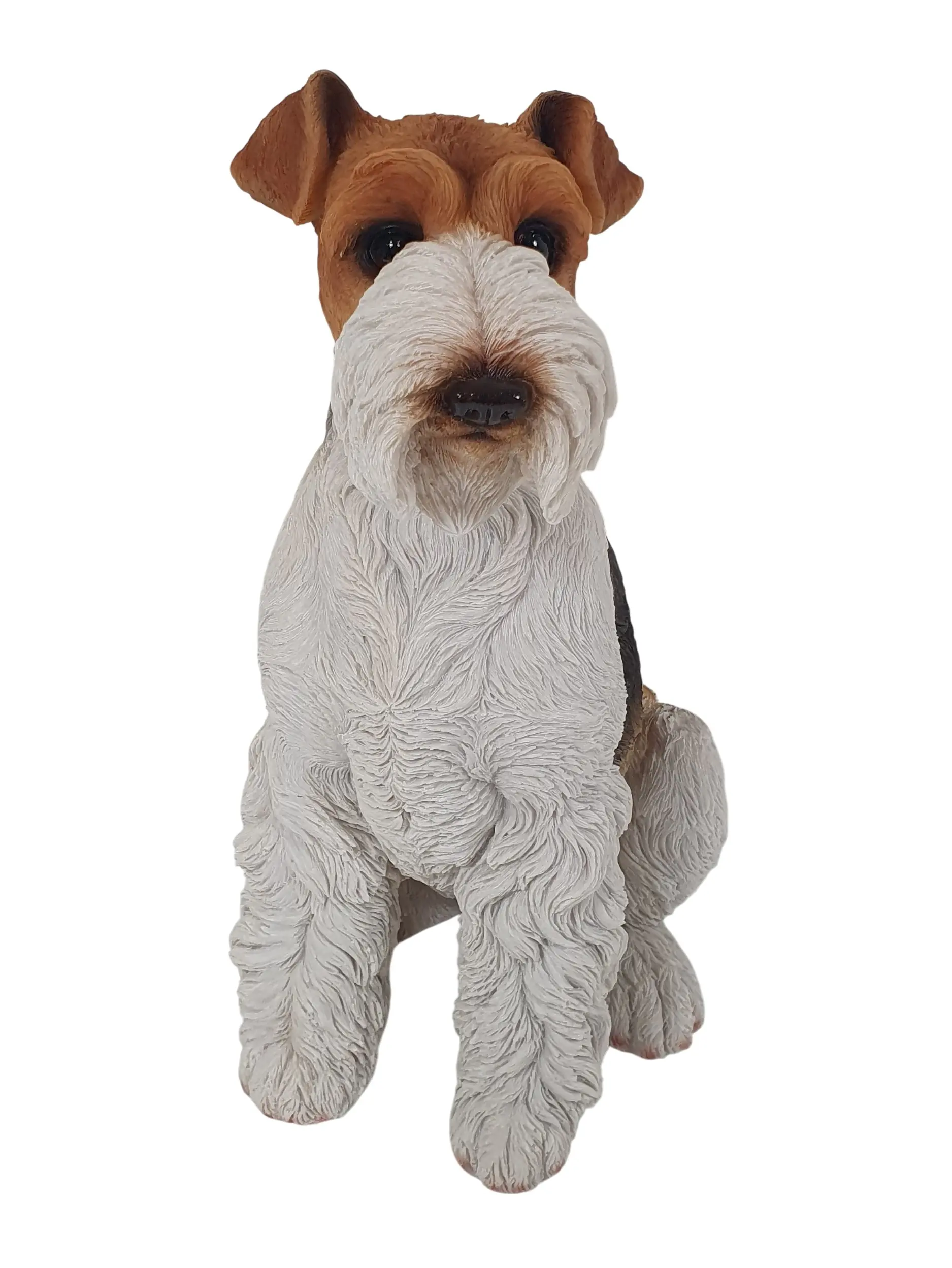 Dekofigur Foxterrier 34 x 16 cm braun-weiß