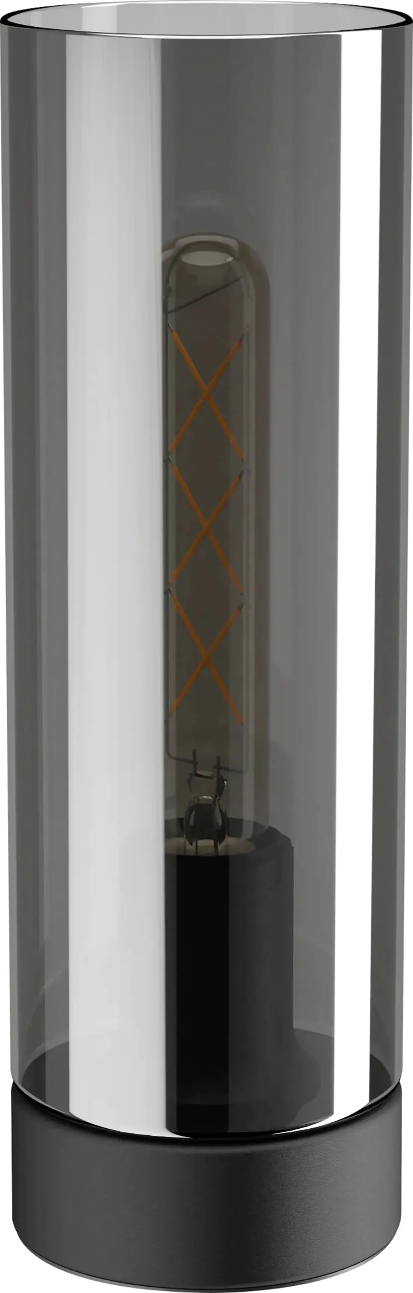 Eglo Tischleuchte Damasco 1 schwarz-transparent Ø 10 cm