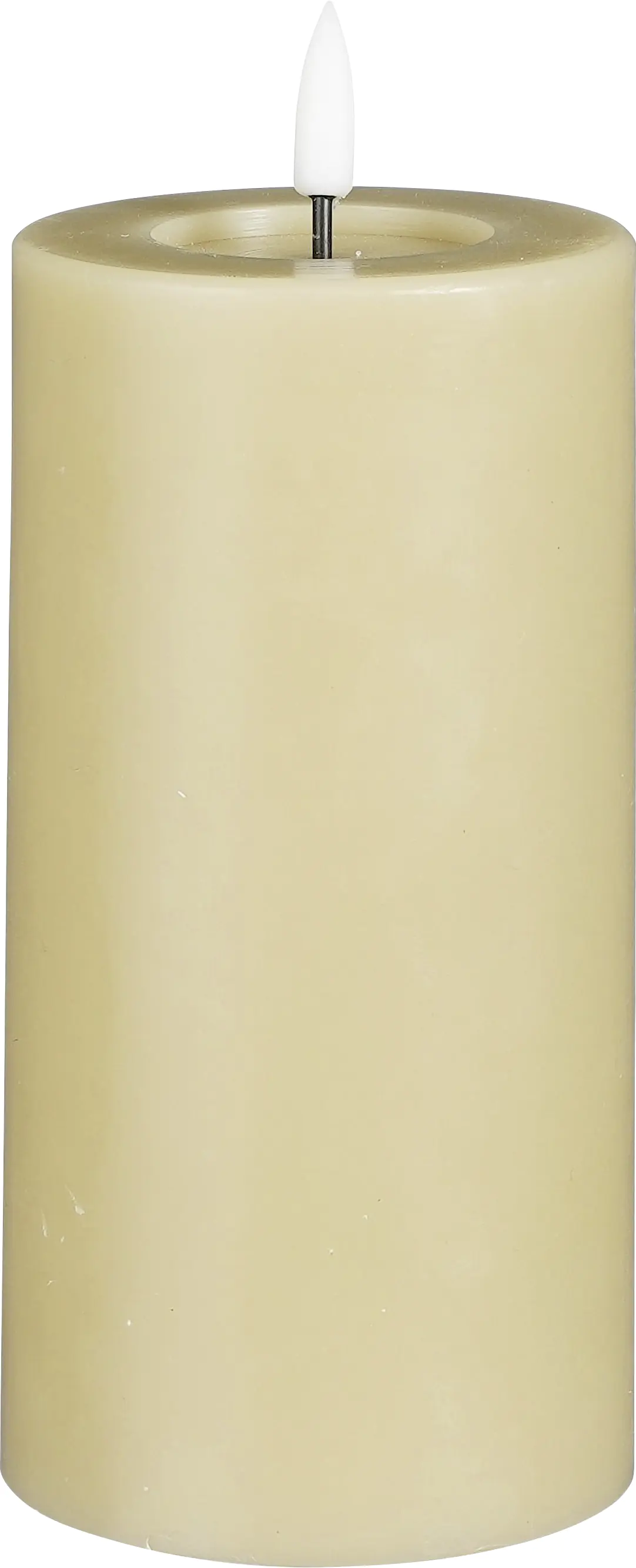 Mica Kerze 15 x 7,5 cm warm weiß