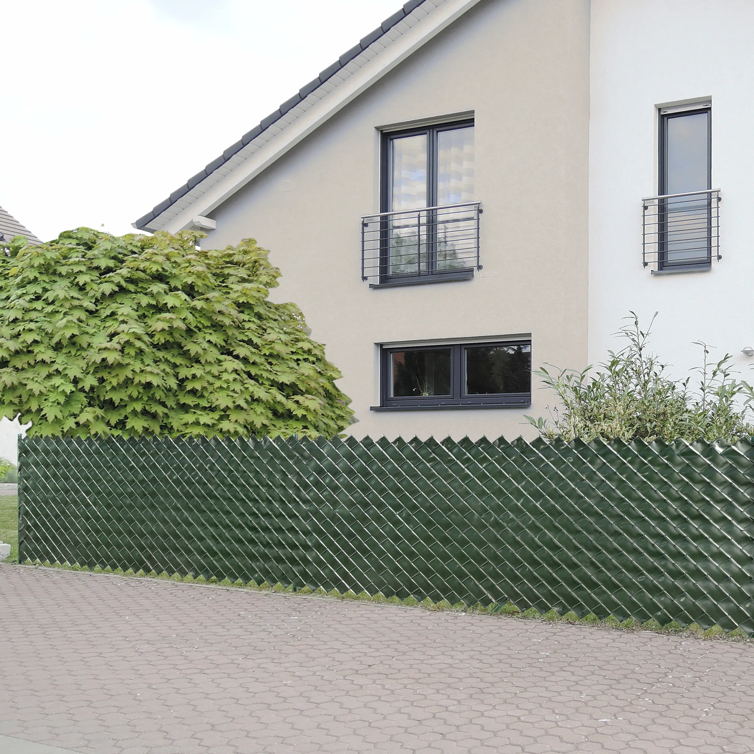 Floraworld Zaunfolie 85 m x 6 cm dunkelgrün