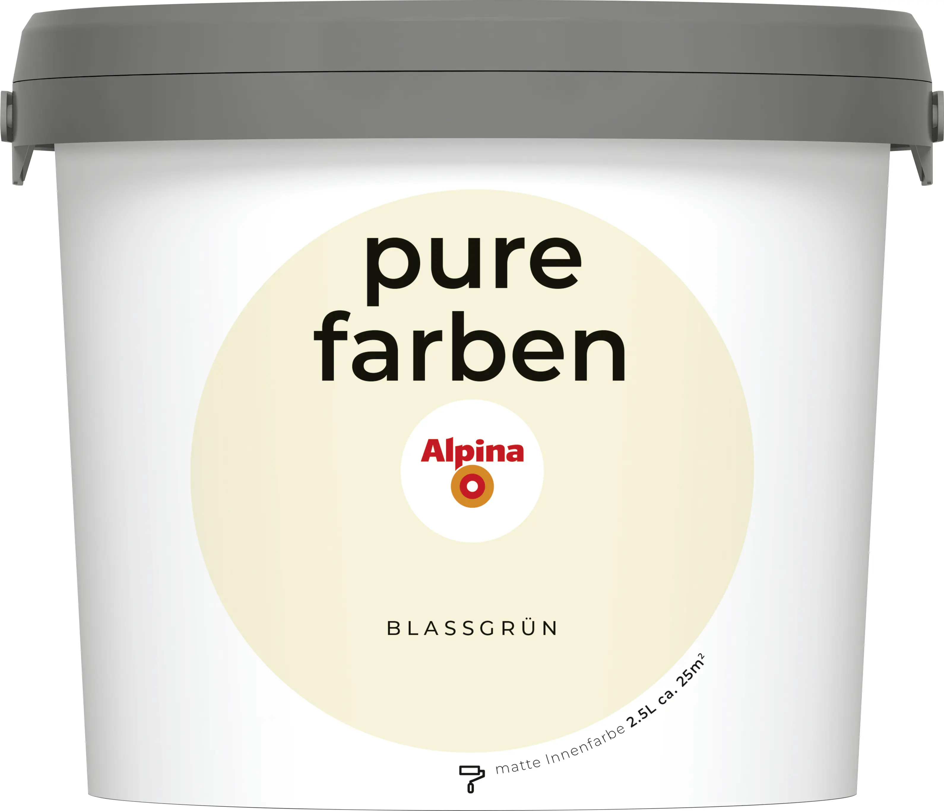 Alpina Pure Farben Wandfarbe blassgrün 2,5 L