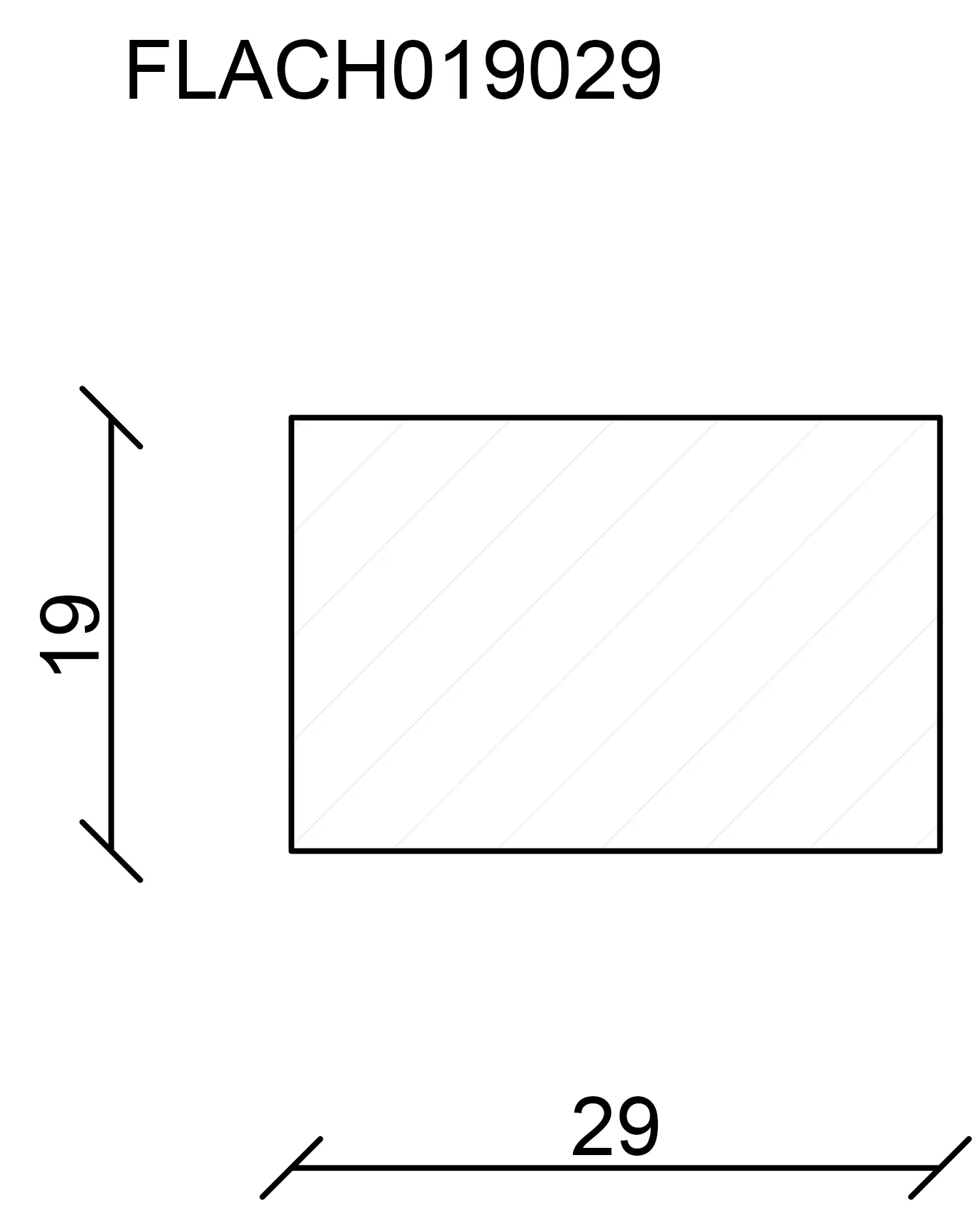 FN Neuhofer Flachleiste 100 cm 29 x 19 mm Fichte/Kiefer