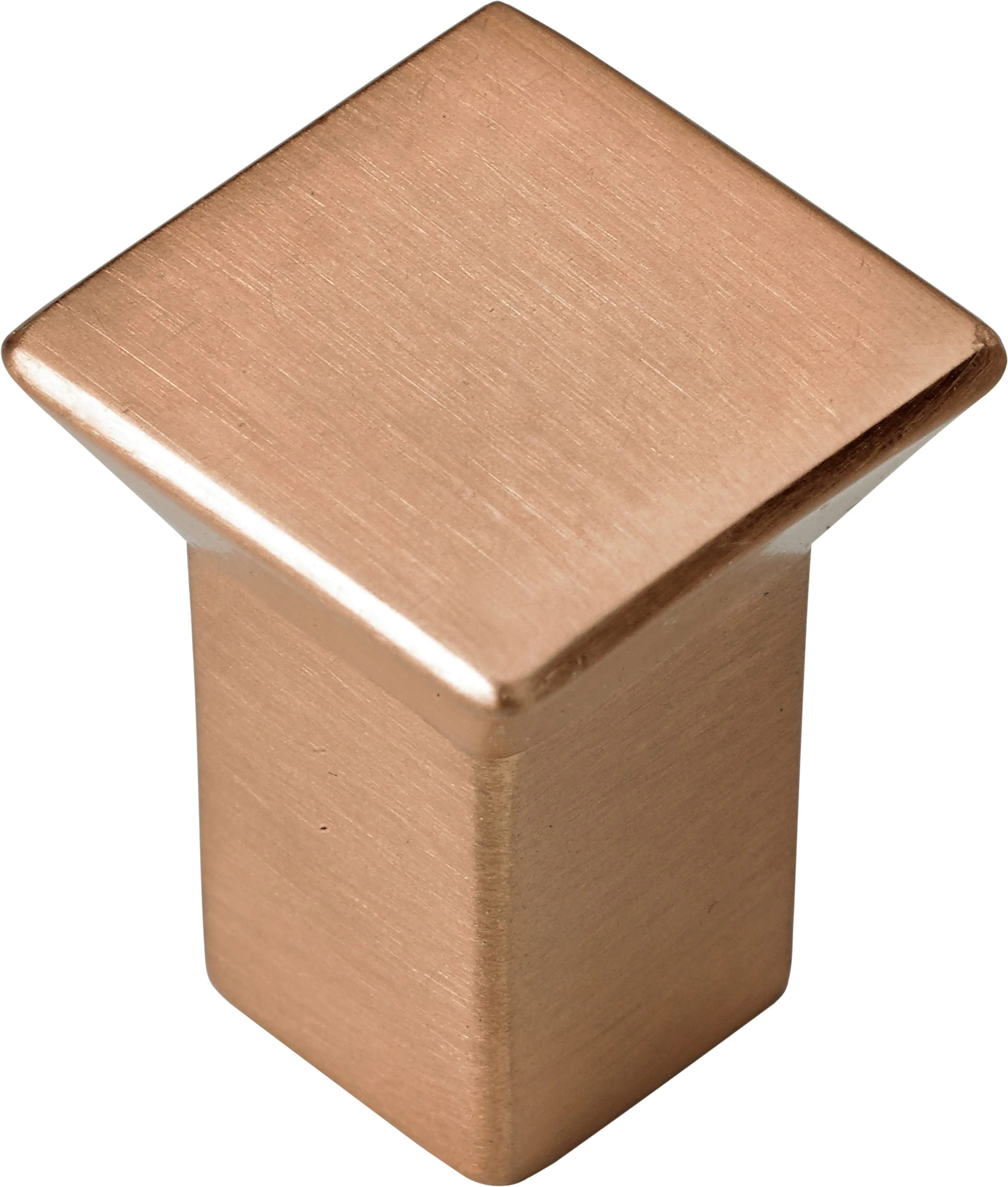 Hettich Möbelknopf Zinkdruckguss Kupfer-Optik 18,0 x 18,0 mm - 1 Stück