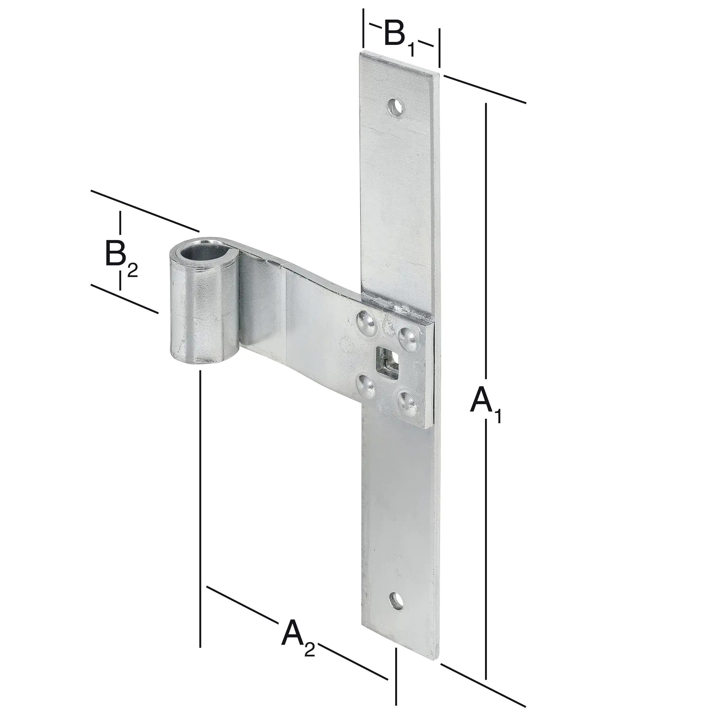 Vormann Fensterladen-Mittelbänder verzinkt 200/75 x 30/35 mm