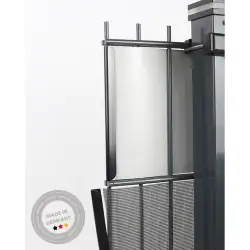 ABZ Sichtschutzstreifen Delta 26 m, anthrazit / transparent