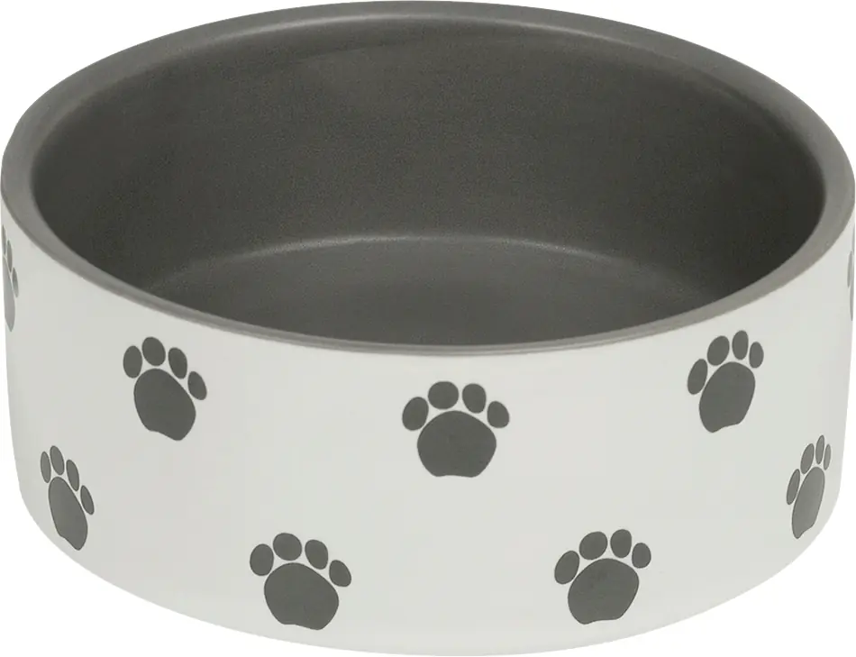 Nobby Hunde Keramiknapf PATA creme grau Ø 18 x 7 cm 1100 ml