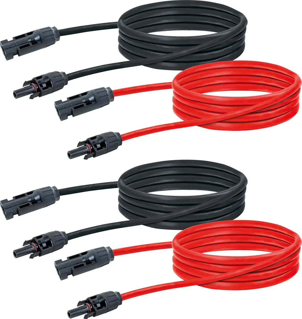 Schwaiger Solarzellenkabel Solarkabel 2x 2 m rot/sw. Schwaiger Solarzellenkabel Solarkabel 2x 2 m rot/sw.