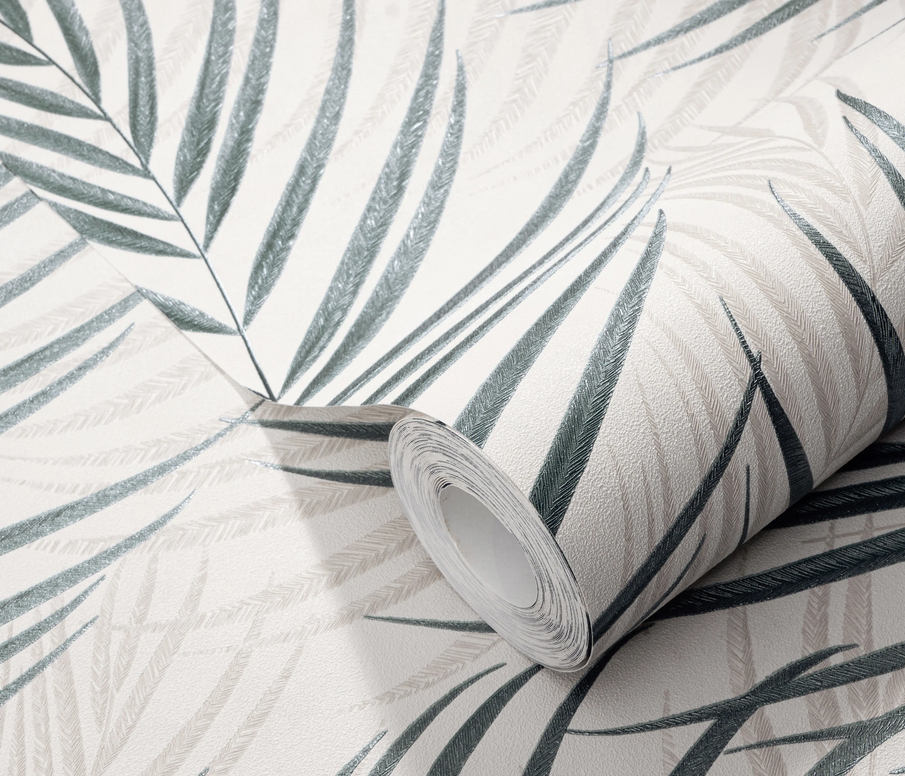 Erismann Vliestapete Floral petrol/weiß 10,05 x 0,53 m