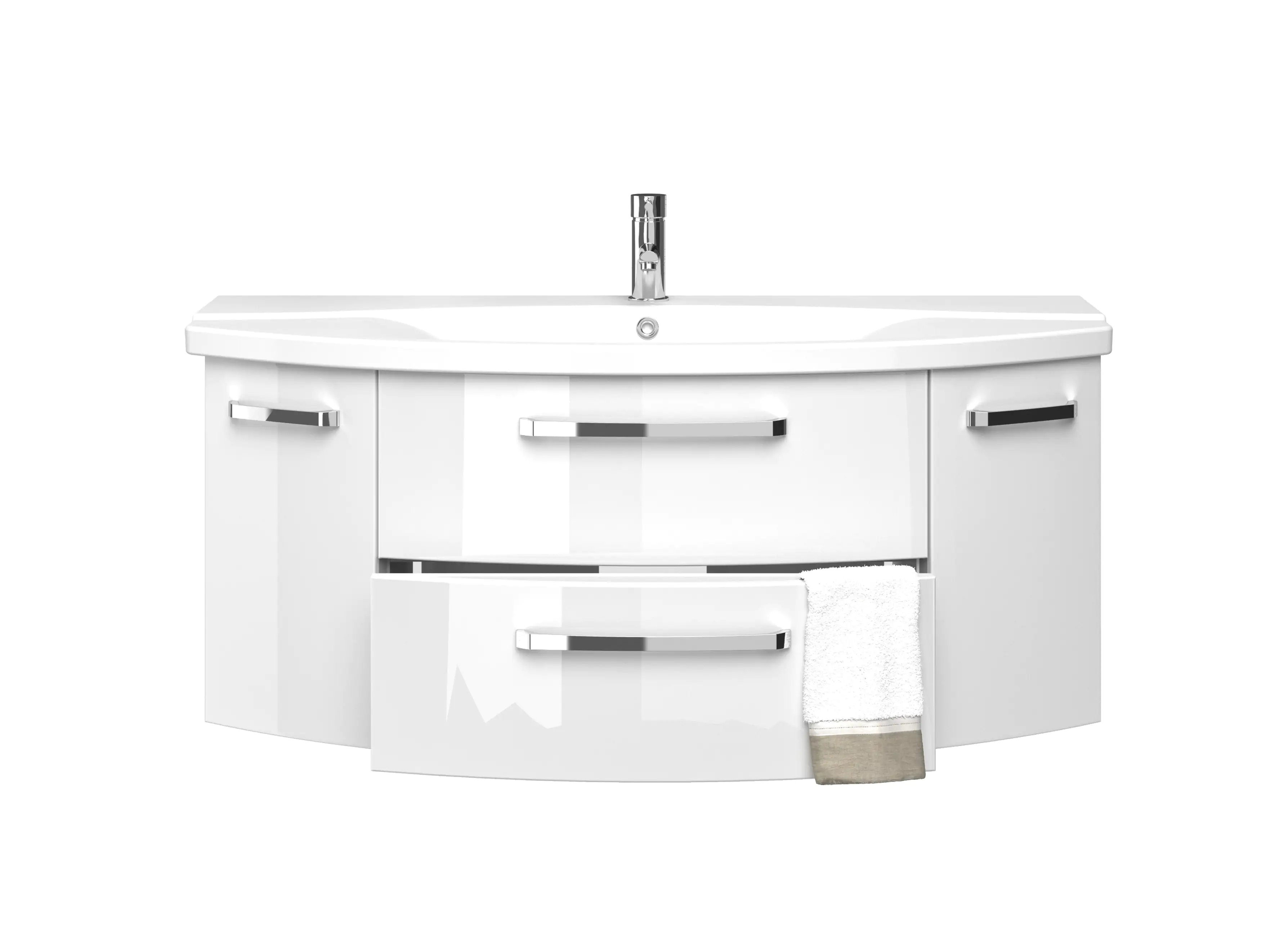 Pelipal Waschtischunterschrank Fokus 4010 mit Keramikwaschtisch