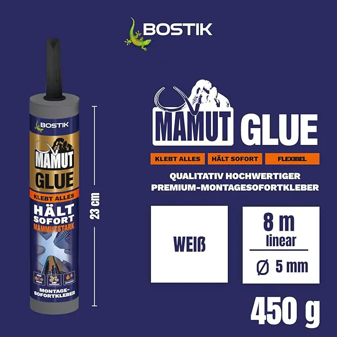 Bostik Montagekleber Mamut Glue 450 g weiß Bostik Montagekleber Mamut Glue 450 g weiß