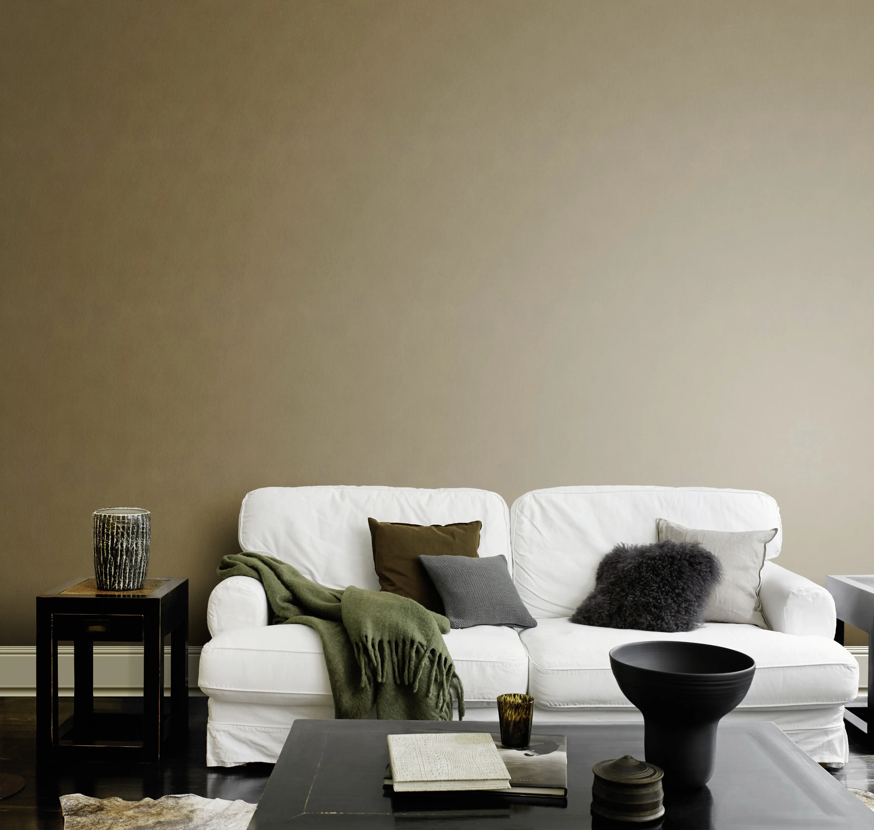 Rasch Vliestapete 751079 Braun-Goldbraun Uni 10,05 m x 0,53 m