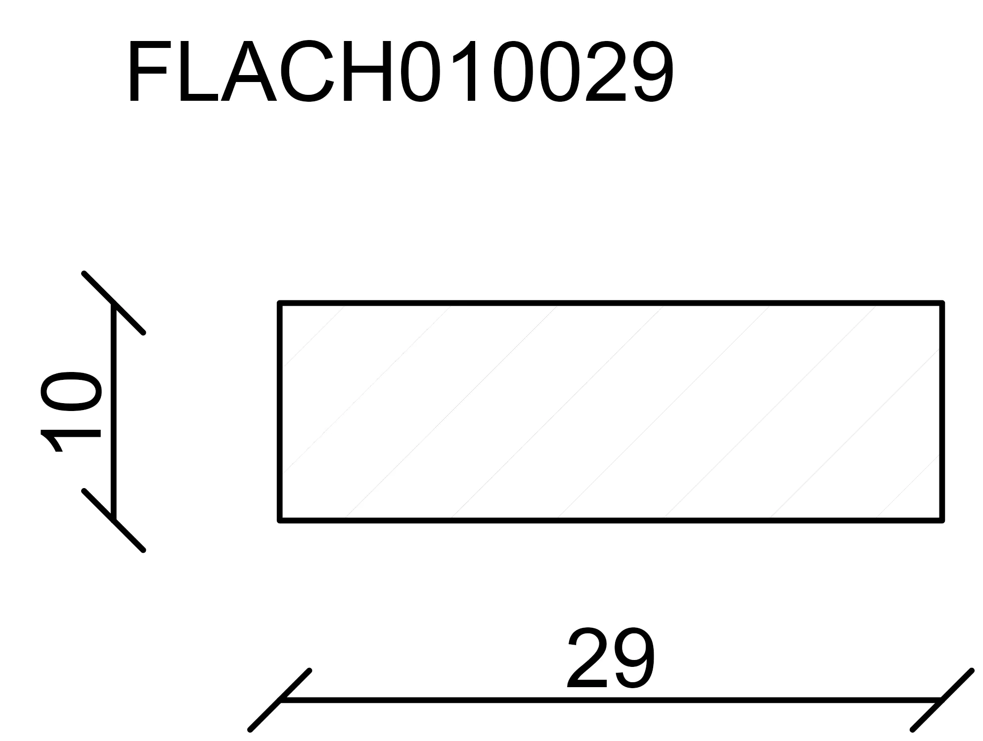 FN Neuhofer Flachleiste 100 cm 29 x 10 mm Fichte/Kiefer