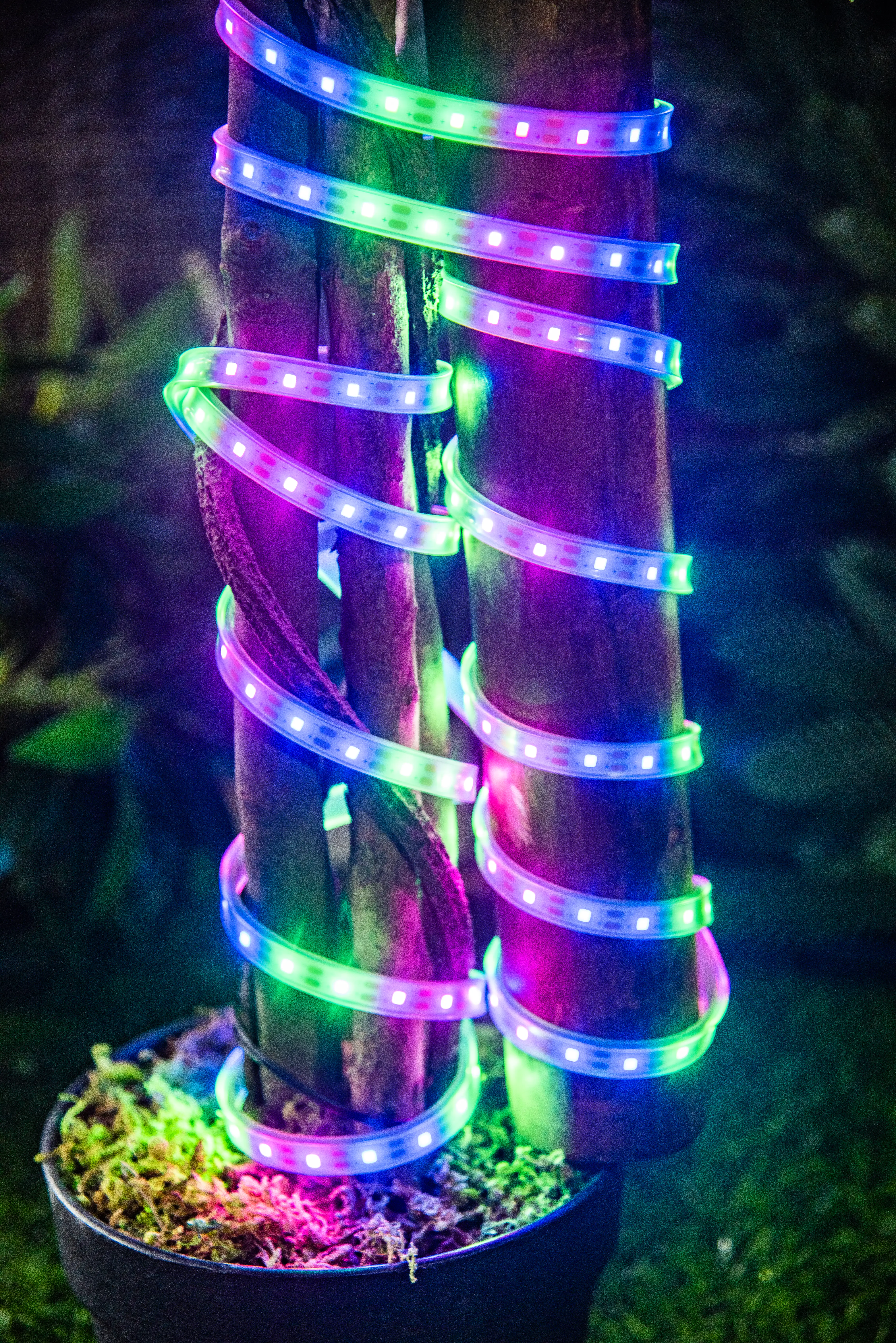 Trendline LED Solar-Stripe 3m RGB mit Erdspieß