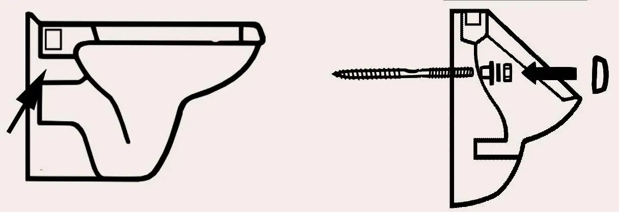 Ersatzabdeckkappen für WC-Befestigung / weiß