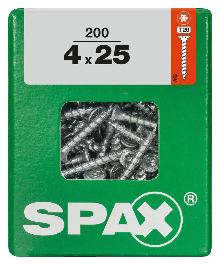Spax Universalschrauben 4.0 x 25 mm TX 20 Senkkopf - 200 Stk.