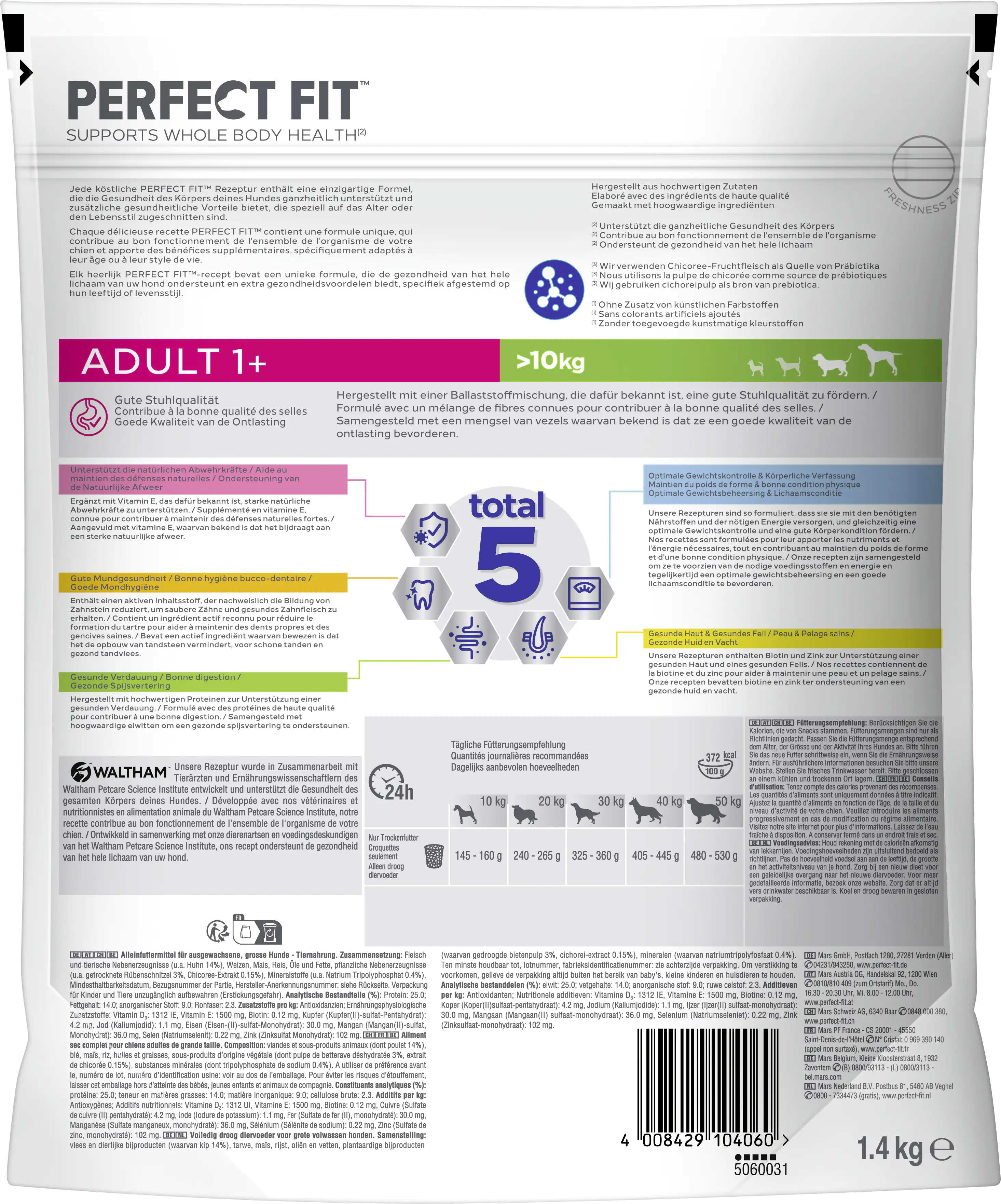 Perfect Fit Hundefutter Adult mit Huhn 1400 g Beutel, für Hunde unter 10kg Perfect Fit Hundefutter Adult mit Huhn 1400 g Beutel, für Hunde unter 10kg