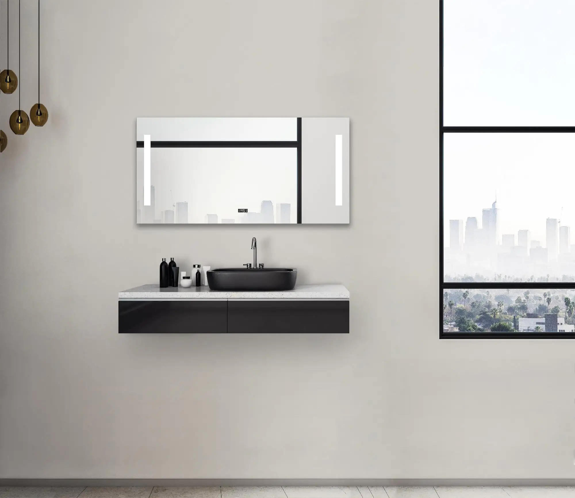 DSK LED Lichtspiegel Silver Time 120 x 60 cm DSK LED Lichtspiegel Silver Time 120 x 60 cm