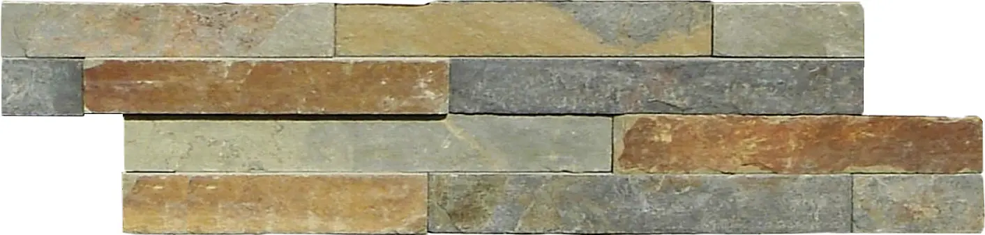 Verblendstein schiefer 40 x 10 cm bunt