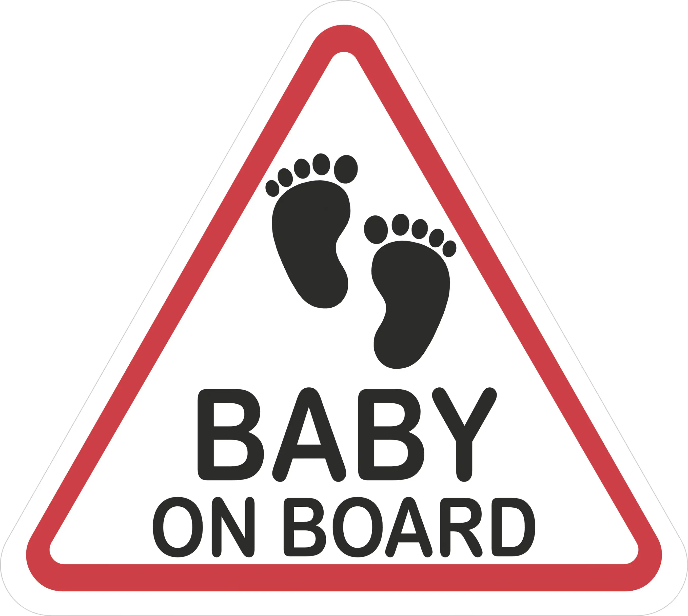 Hermann Schütz Aufkleber Warnung Baby on board