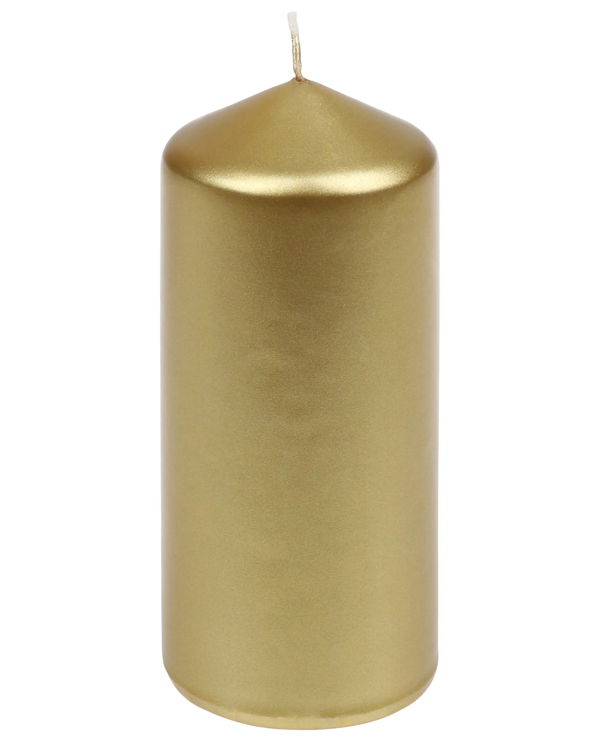 Steinhart Stumpenkerze Edelglanz Ø 5,7 x 13 cm gold