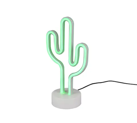 Reality LED Tischleuchte Cactus 30 x 14 cm warmweiß grün